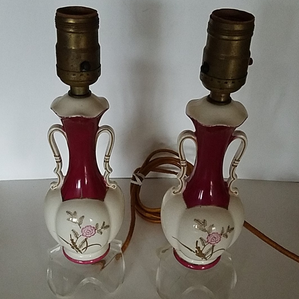 Table Lamps Japan 10 1/2" Ruby Red